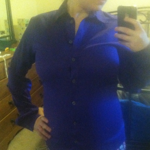 Banana Republic purple dress shirt