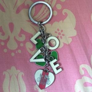 💯 authentic Coach Love key ring