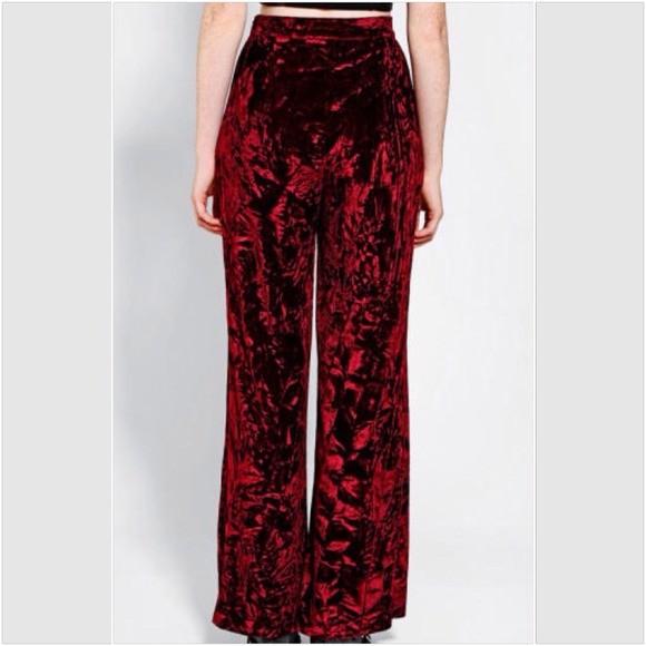 KEEPING Urban Outfitters Crushed Velvet Pants - Picture 2 of 4