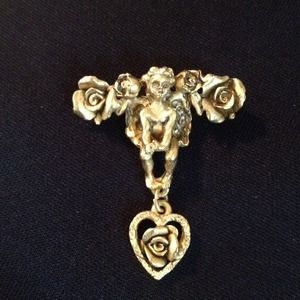 A sweet Cupid pin w/ antique feel- Vintage style