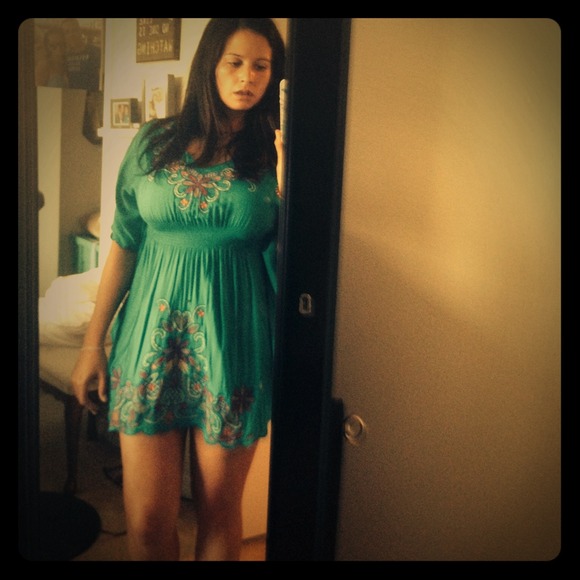 Turquoise 'Charming Charlie' summer dress