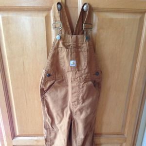 Size 4t carhartts bibbed overalls