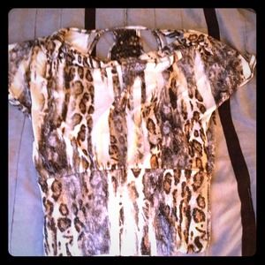 Cheetah print shirt!