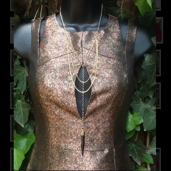 ASOS Dresses & Skirts - NWT ASOS Petite Metallic Mini Dress Size 1P