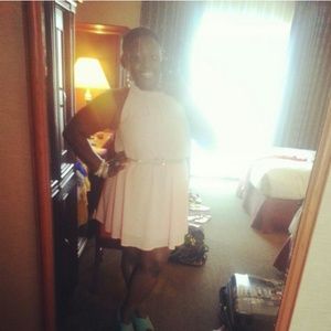 Flowy pale pink dress