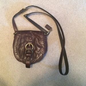 Leather coach bag