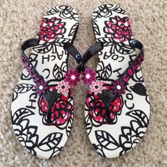 Coach flip flops