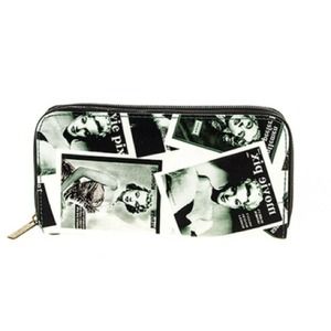 Black and white wallet