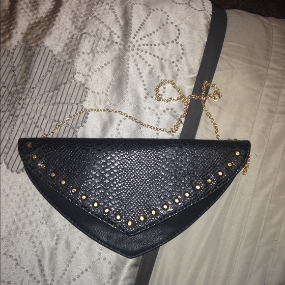 SOLD Cute Black Studded Clutch