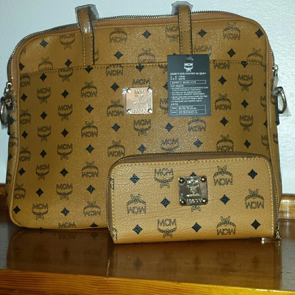 Slim MCM bag and matching wallet