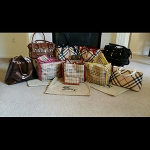 Burberry & one Louis Vuitton