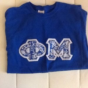 Phi Mu Sorority Letter Tee
