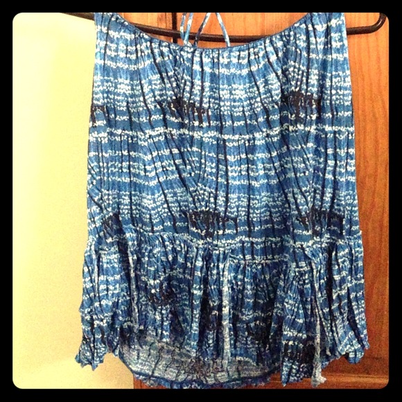 Blue free people top - Picture 1 of 4