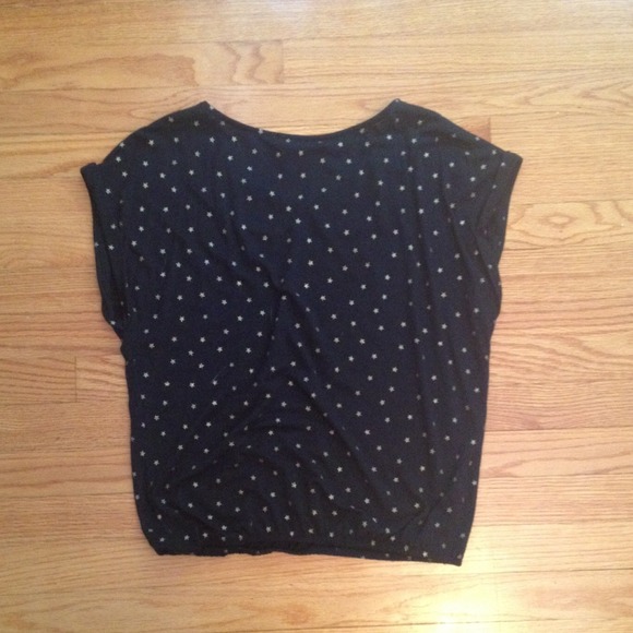 SOLD in bundle Black Shirt with Peter Pan Collar - Picture 3 of 4