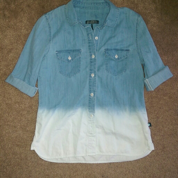 Ombre Denim-Style Top