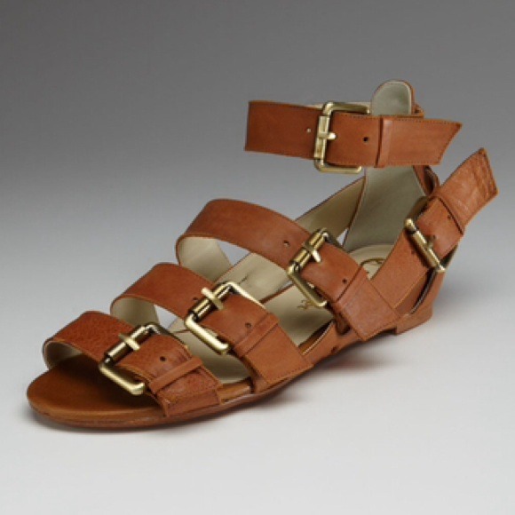 🎉Candela NYC Gladiator Buckled Leather Sandals