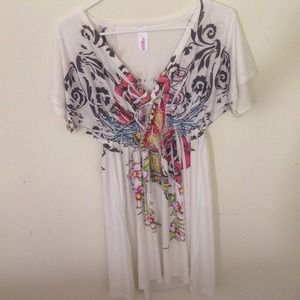 Light summer dress with print