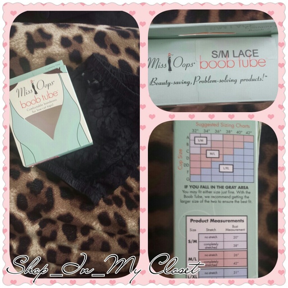 💲 REDUCED💲NIB Original Boob tube black lace S/M - Picture 1 of 1