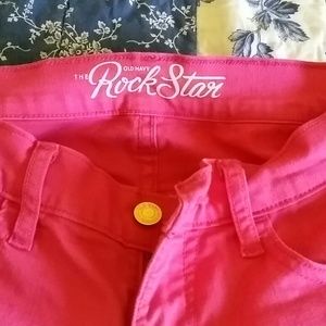 Hot pink skinny jeans