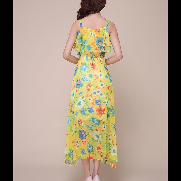 Brand new beautiful chiffon summer long dress - Picture 3 of 3