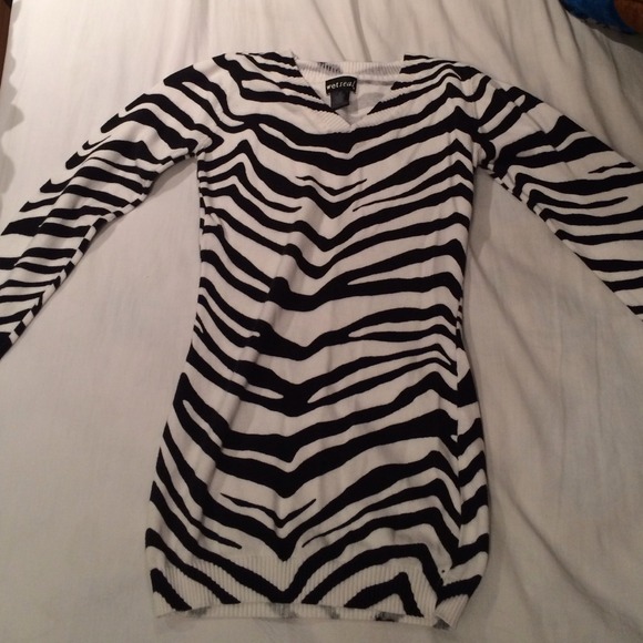 Wet seal zebra sweater