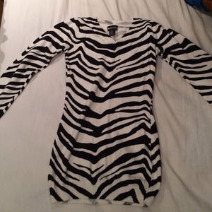 Wet seal zebra sweater