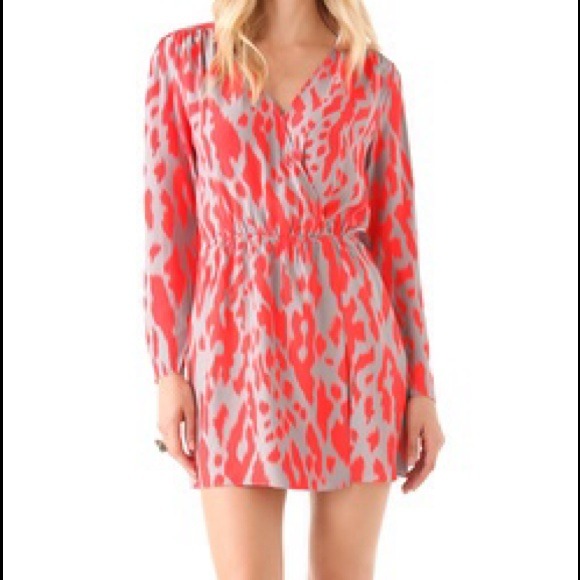Patterned Long Sleeved Parker Dress