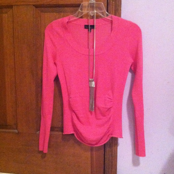 Pink Form Fitting Sweater