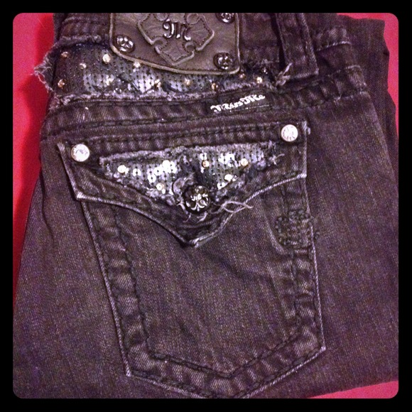 Black miss me jeans