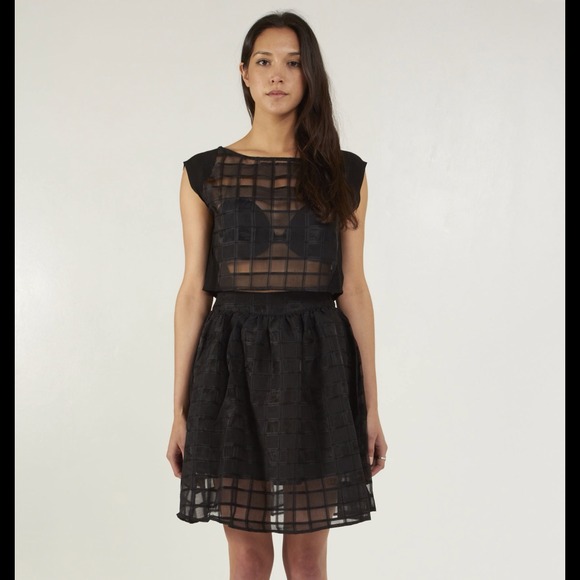 High Waist Sheer Skirt - Picture 2 of 4