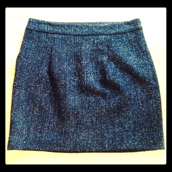 Gorgeous Black Shimmer Ann Taylor Skirt Lined