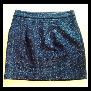 Gorgeous Black Shimmer Ann Taylor Skirt Lined