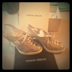 REDUCED! Giorgio Armani 38.5/8.5 heels! New!!