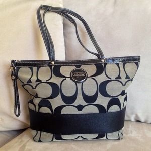 Authentic Black Coach Handbag