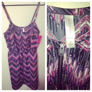 Reduced!! Summer chevron dress! Nwt!