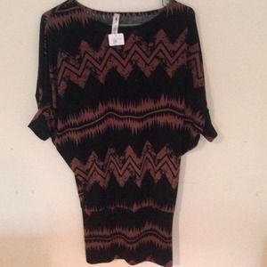 Soft dress with tribal pattern never worn!