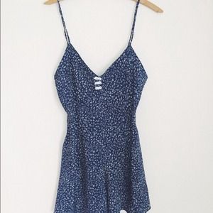 SOLD! Blue floral romper