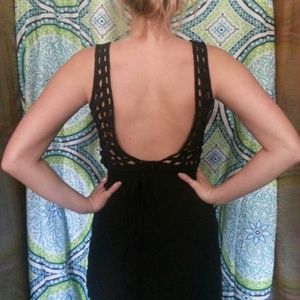 Backless little black dress