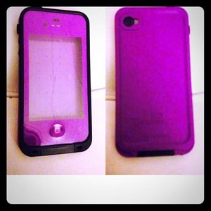 iPhone 4/4spurple waterproof case.