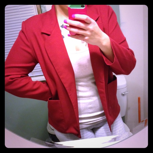 Red blazer