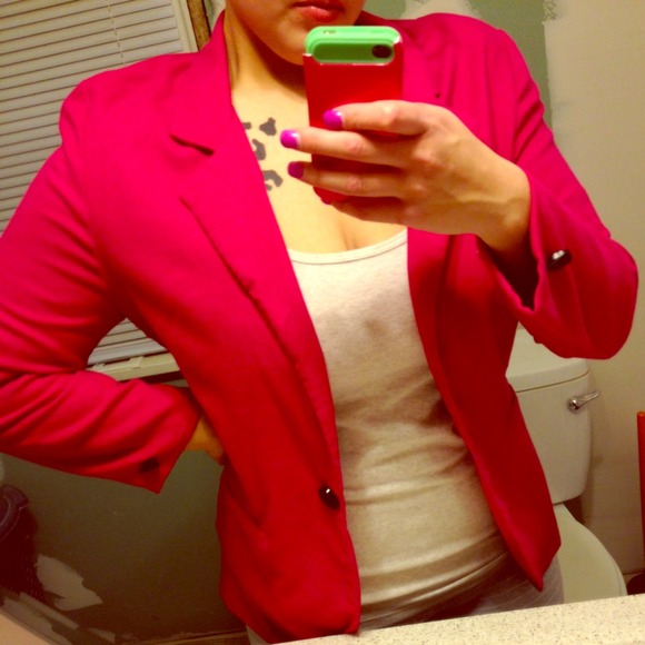 Hot pink blazer