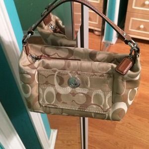Gold, Coach purse