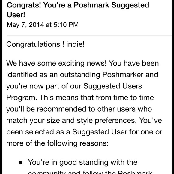 💎 SUGGESTED USER / POSH AMBASSADOR 💎 - Picture 3 of 4