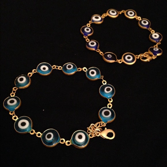 Gold Plated Evil/Turkey Eye Bracelet