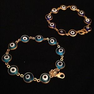 Gold Plated Evil/Turkey Eye Bracelet
