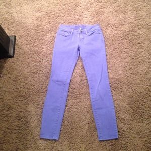Purple long capris , short jeans