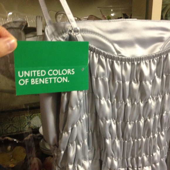 NWT UCB Blue Satin Prom/Evening/Party Dress Size M - Picture 4 of 4