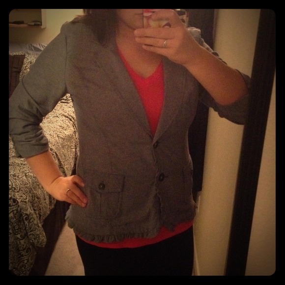 Denim 3/4 sleeve blazer *PRICE REDUCED!*