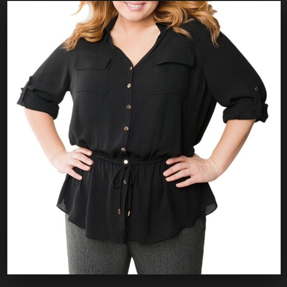 Lane Bryant Tops - 🎉Host Pick 12/1🎉Lane Bryant Peplum Blouse