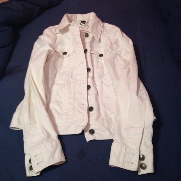 White jean jacket